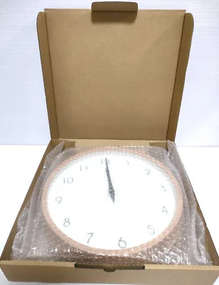 Lemnos Campagne Natural Wood Round Wall Clock