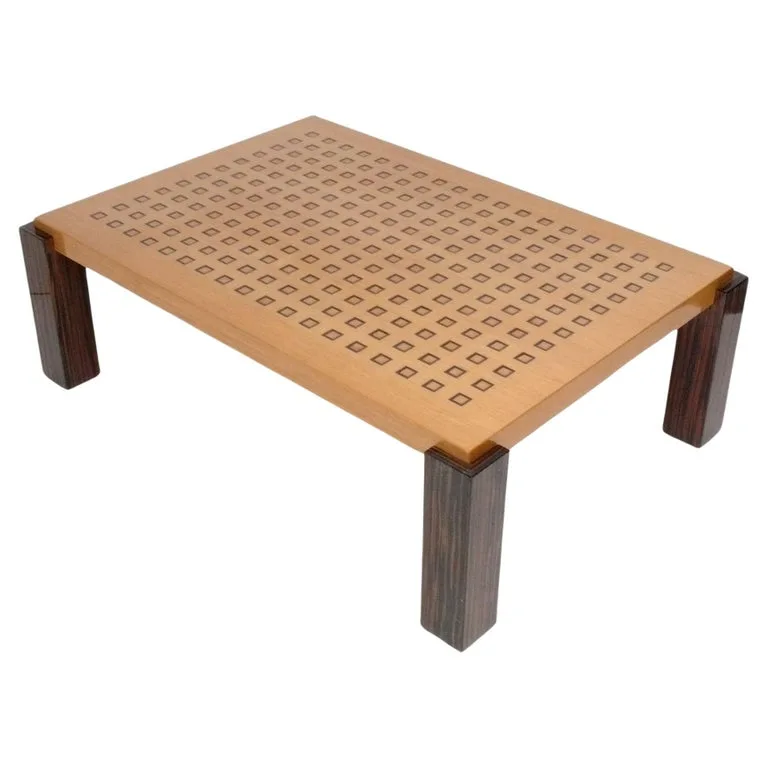Italian Rectangular Wood Coffee Table