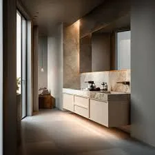Minimalist Oak Floating Vanity