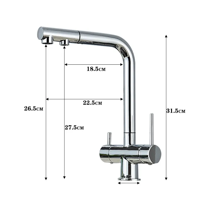 Polished Chrome Kitchen Faucet