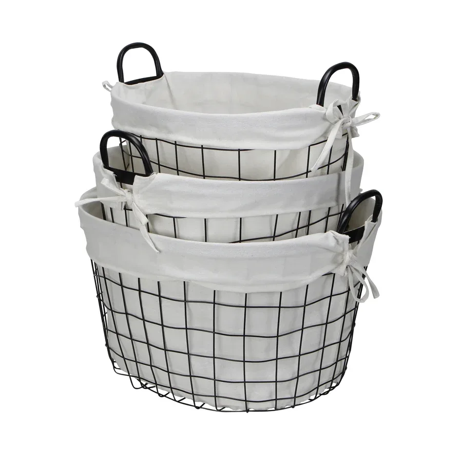 Oval Wire Laundry Hamper