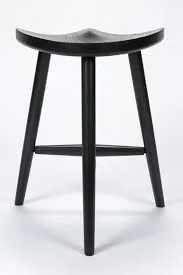 Black Wooden Stool