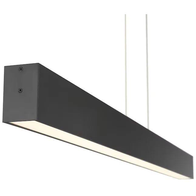 Access Lighting Form Matte Black Linear Pendant Light
