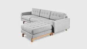 Gray Fabric Sectional Sofa