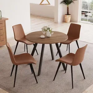Walnut Round Dining Table