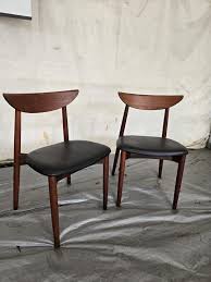 Harry Ostergaard,teak,danish Dining Chairs Randers Mobelfabrik,pair