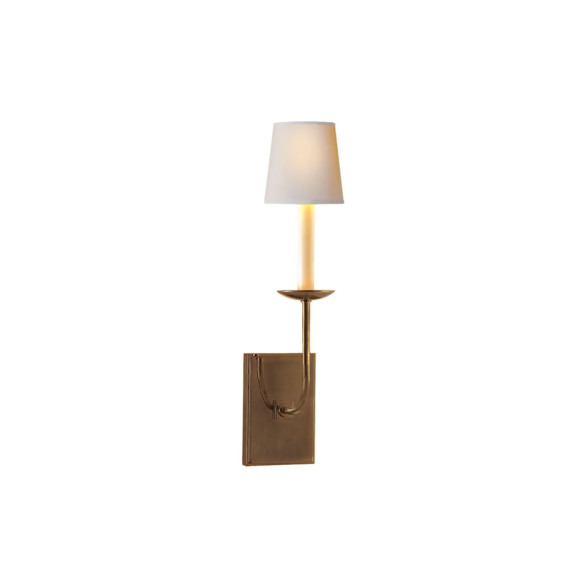 Visual Comfort Tt Antique Gold Metal Wall Sconce