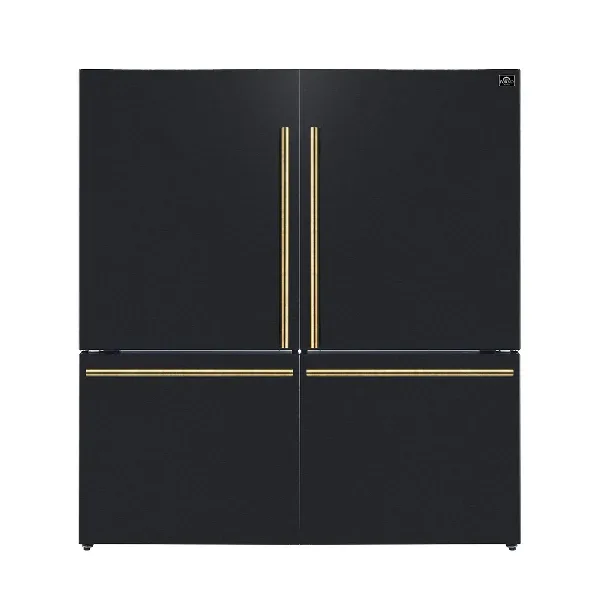 FORNO Espresso Milano Matte Black Refrigerator