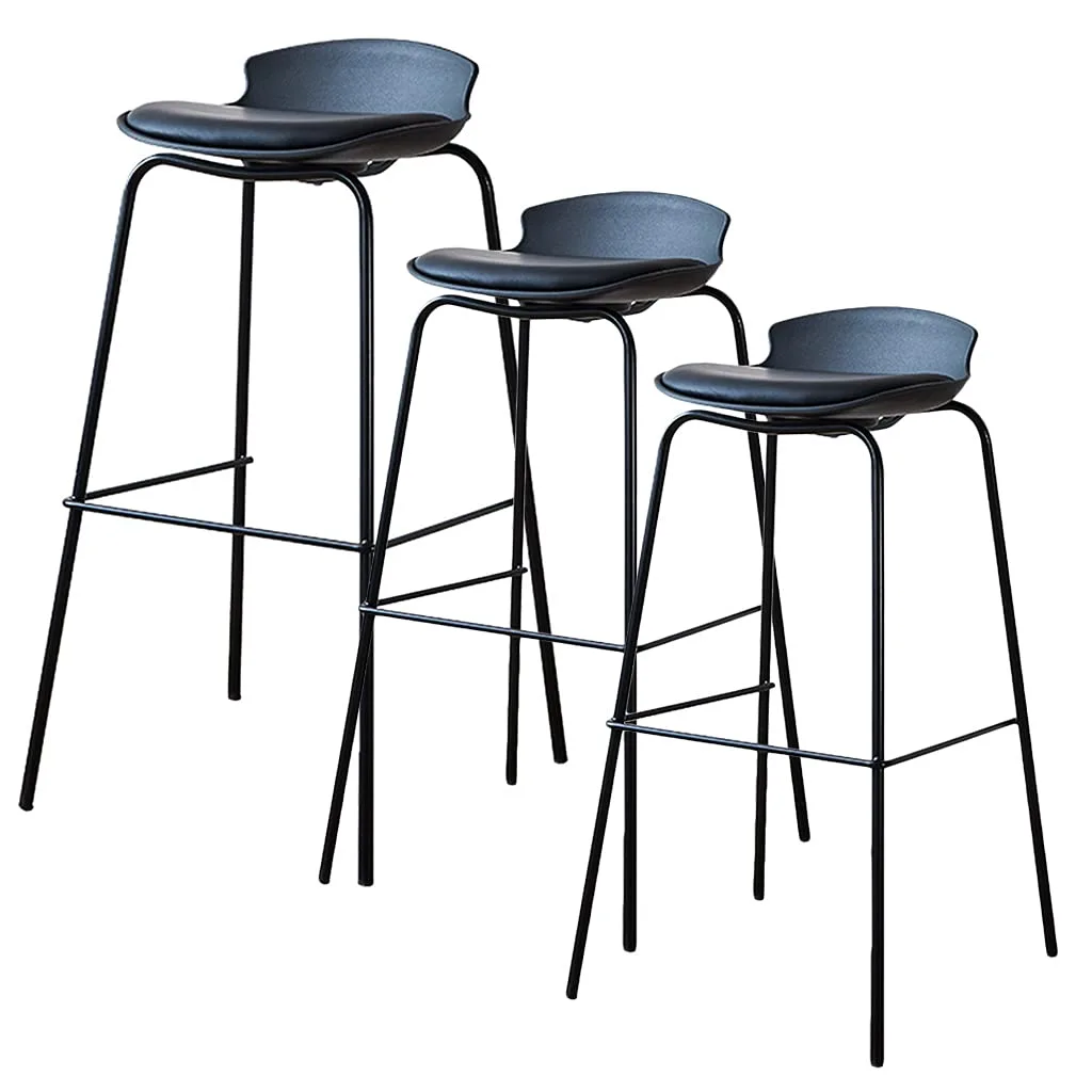 Modern Black Counter Stool