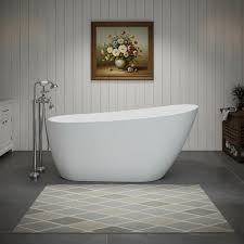 Modern Oval Acrylic Freestanding Bathtub