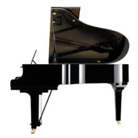Polished Black Grand Piano