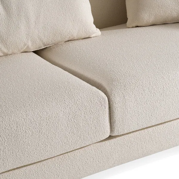 Fleury Cream Fabric Sofa