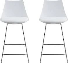 Neoway White Modern Bar Stool