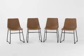 Cobbler II Tan Mid-Century Modern Dining Chair
