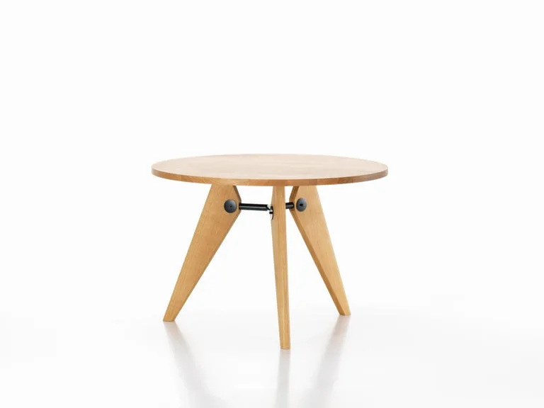 Jean Prouvé Guéridon Round Natural Oak Dining Table