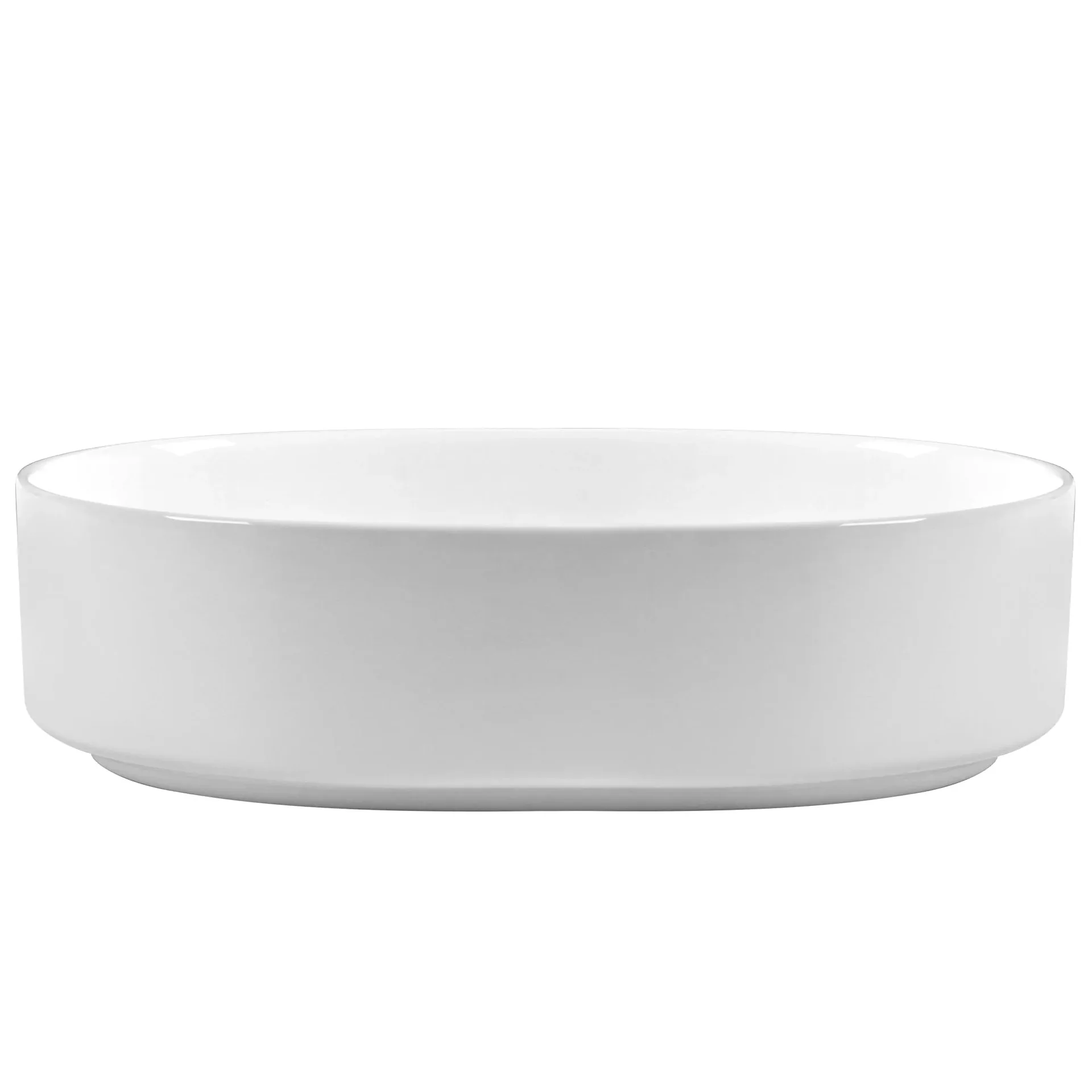 DeerValley White Oval Ceramic Vessel Sink