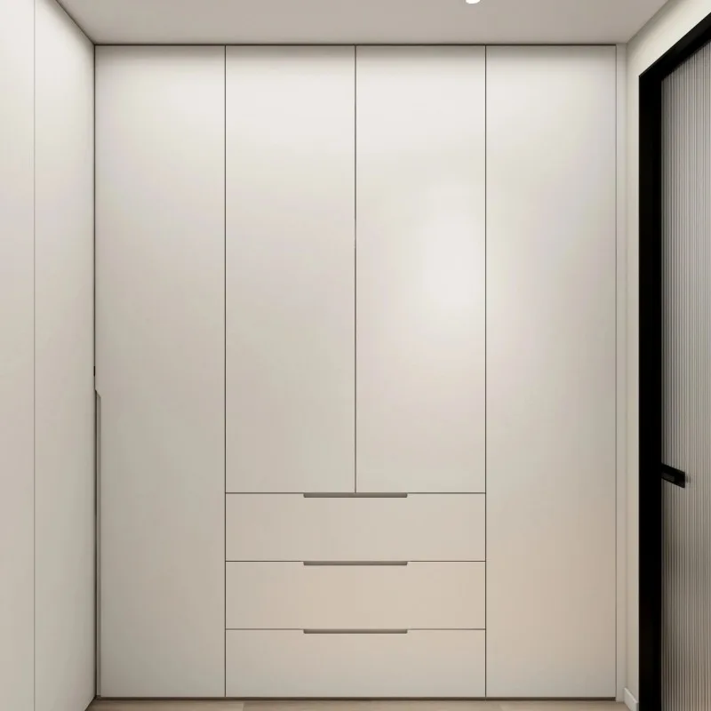 Minimalist White Wardrobe Cabinet