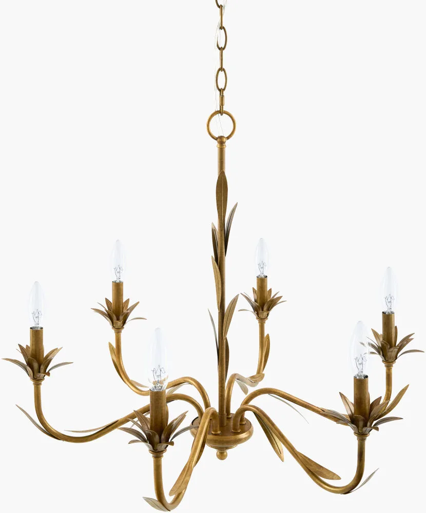 Botanical Metal Chandelier