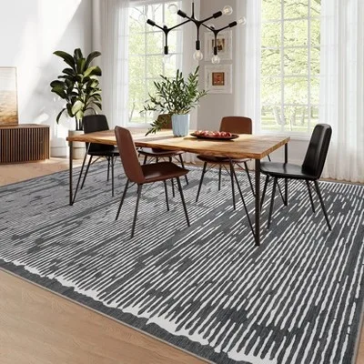 Modern Striped Area Rug