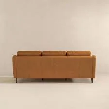 Cooper Modern Tan Leather Sofa