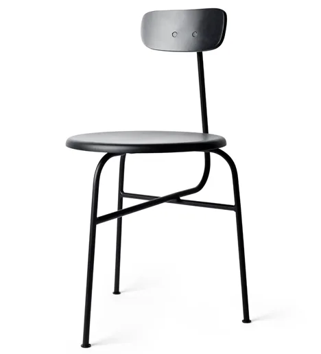 Afteroom Minimalist Black Metal Dining Chair