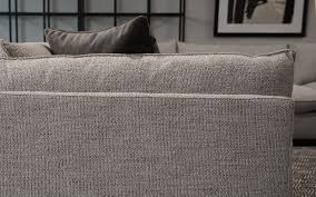 Textured Gray Fabric Sofa