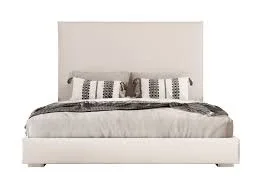 Nova Domus Sogno Beige Fabric Upholstered Bed