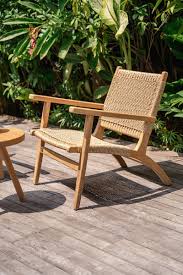 Sasha Teak Woven Accent Armchair