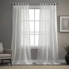 White Linen Sheer Curtains
