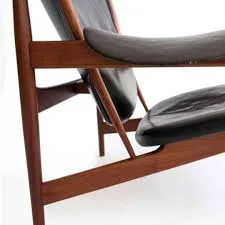 Mid-Century Modern Leather Armchair
