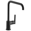 KOHLER Purist Matte Black Kitchen Faucet