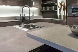 Neolith Modern Gray Stone Kitchen Island