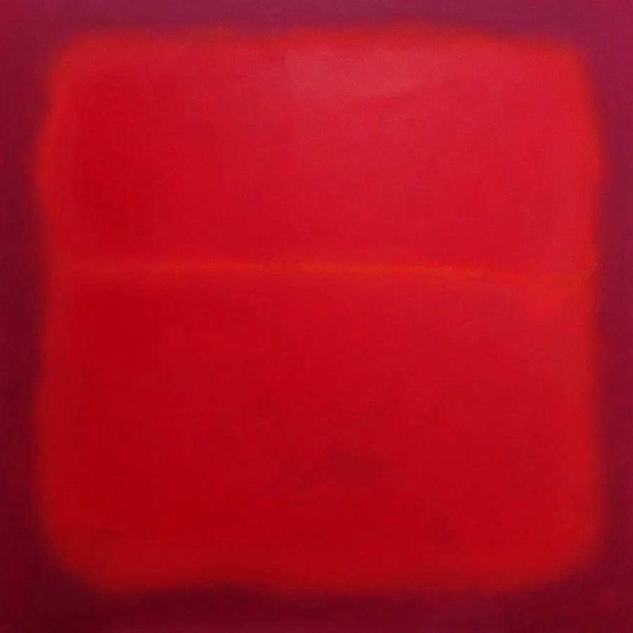 Red Abstract Square Wall Art