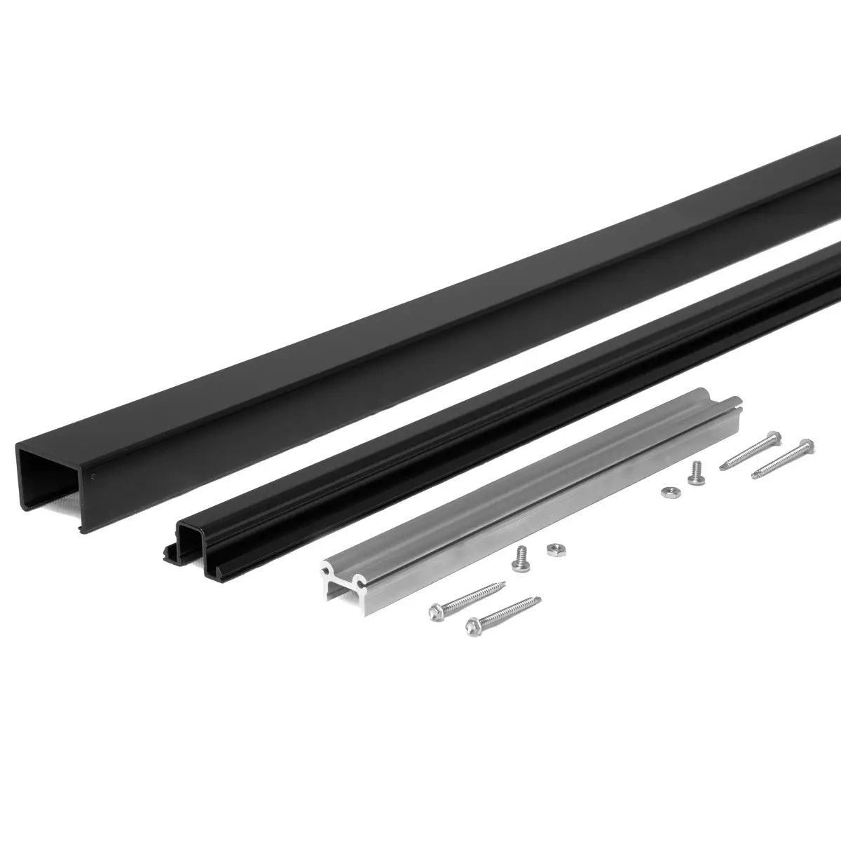 Modern Matte Black Aluminum Track Rail