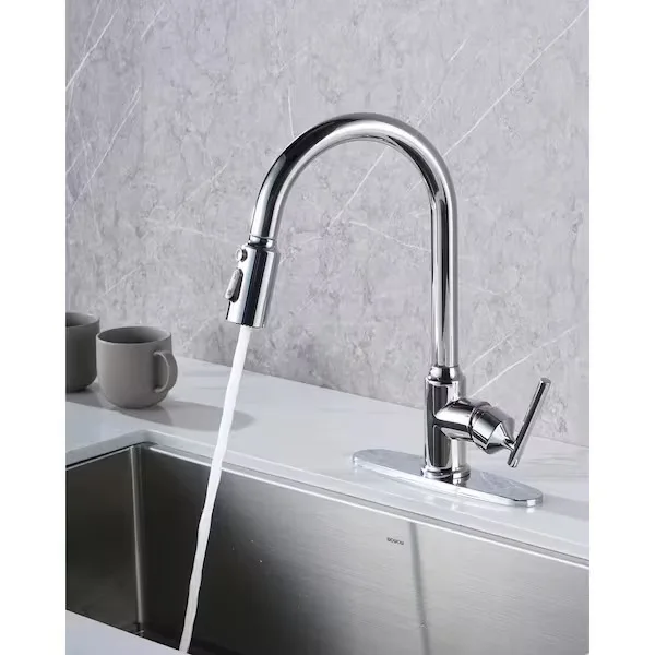 Polished Chrome Kitchen Faucet