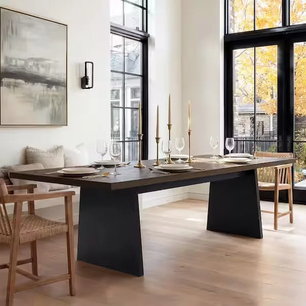 Homsee Rectangular Wood Dining Table