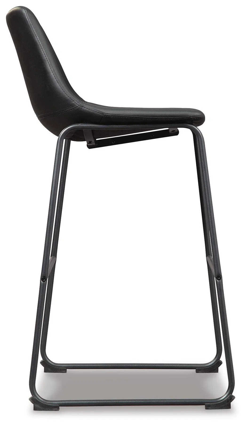 Ashley Centiar Black Leather Bar Stool