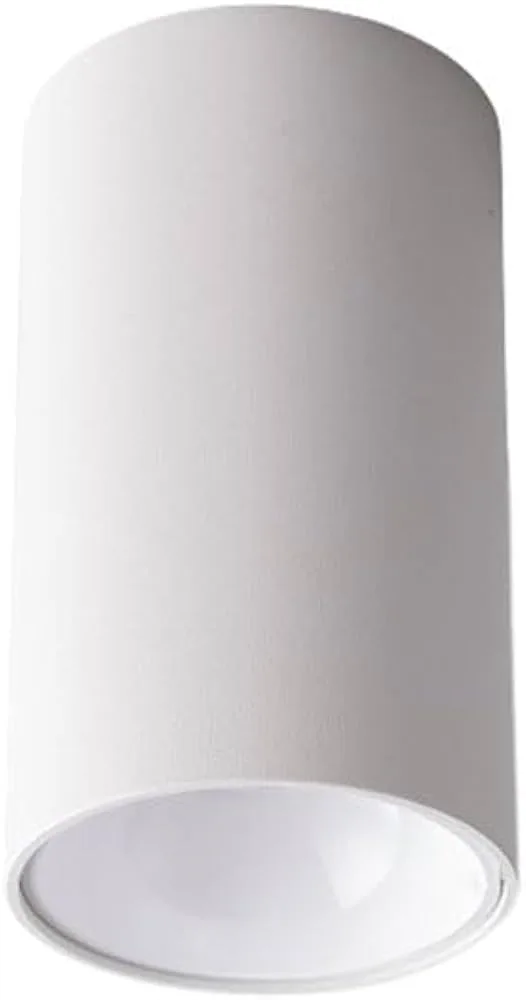 Minimalist White Aluminum Ceiling Cylinder Light