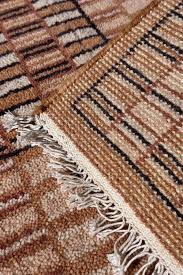 Textured Brown and Tan Wool Area Rug