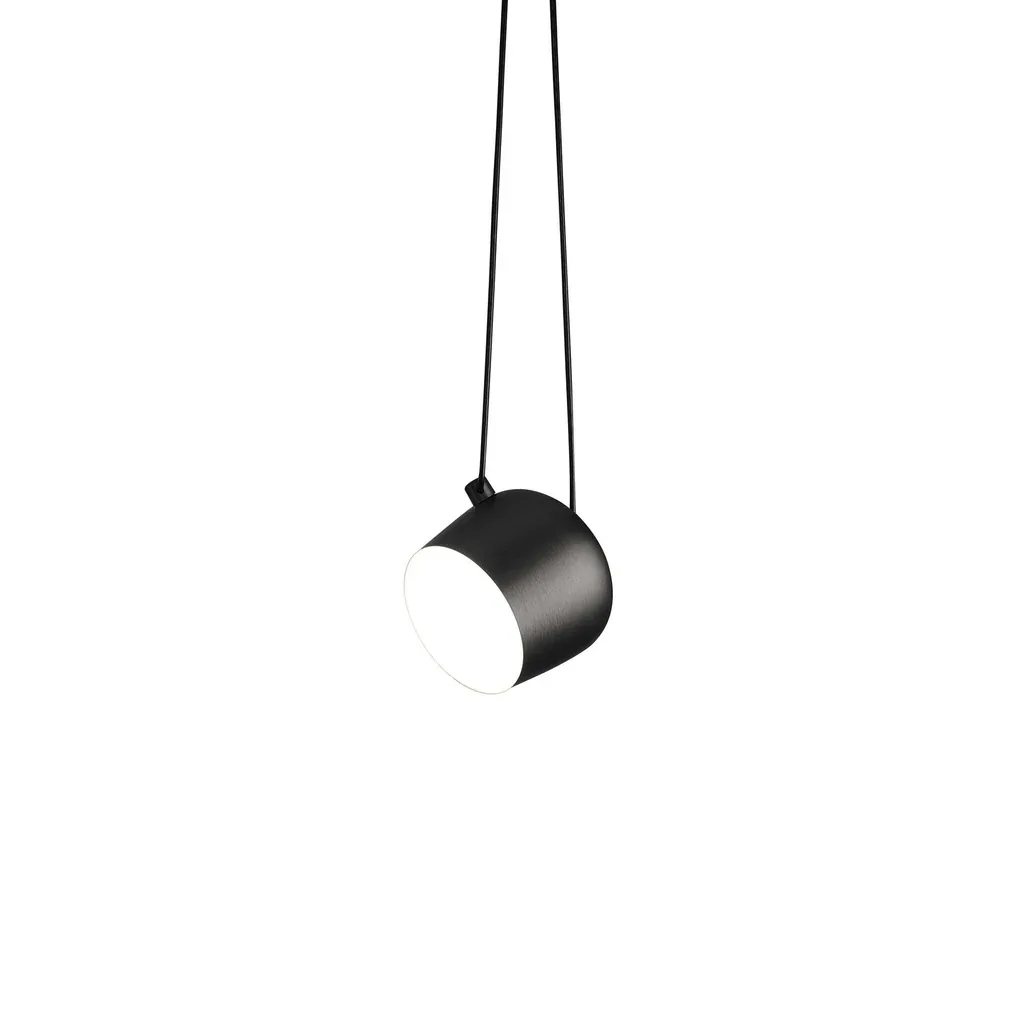 Matte Black Round Pendant Light