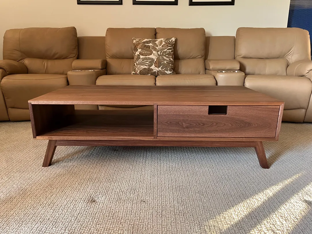 Mid-Century Modern Walnut Coffee Table