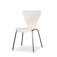 Ant Dining Chair White Curved Dining Chair