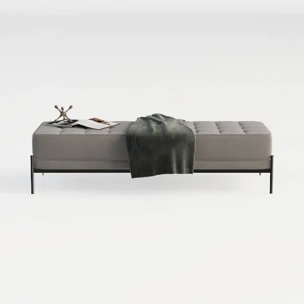 Tufted Fabric Upholstered Bench