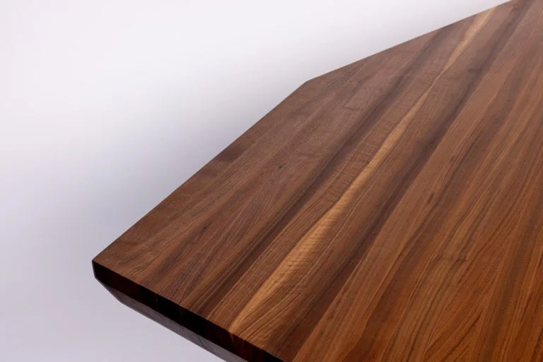 Kaiwa Angular Solid Walnut Dining Table