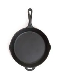 Black Round Cast Iron Skillet
