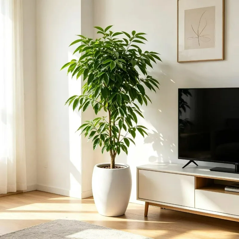 White Ceramic Potted Plant