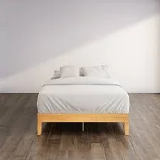 Moiz Minimalist Wood Platform Bed