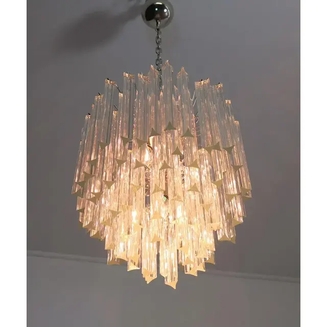 Murano Tiered Crystal Prism Chandelier