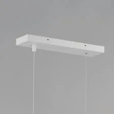 Continuum Minimalist White Linear Pendant Light