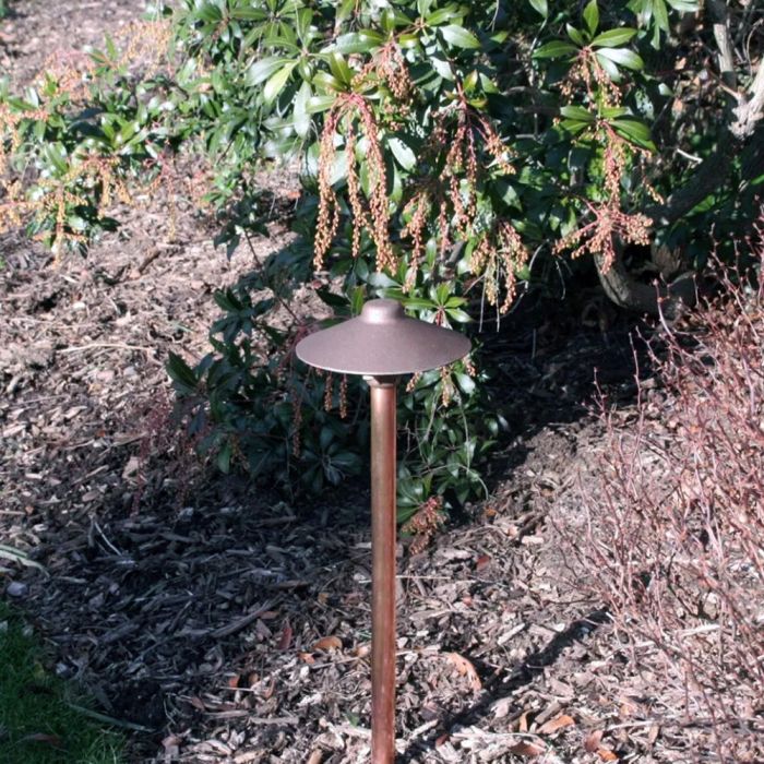 China Hat Bronze Conical Pathway Light